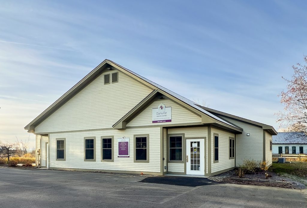 The newly renovated and expanded Danville Health Center building.