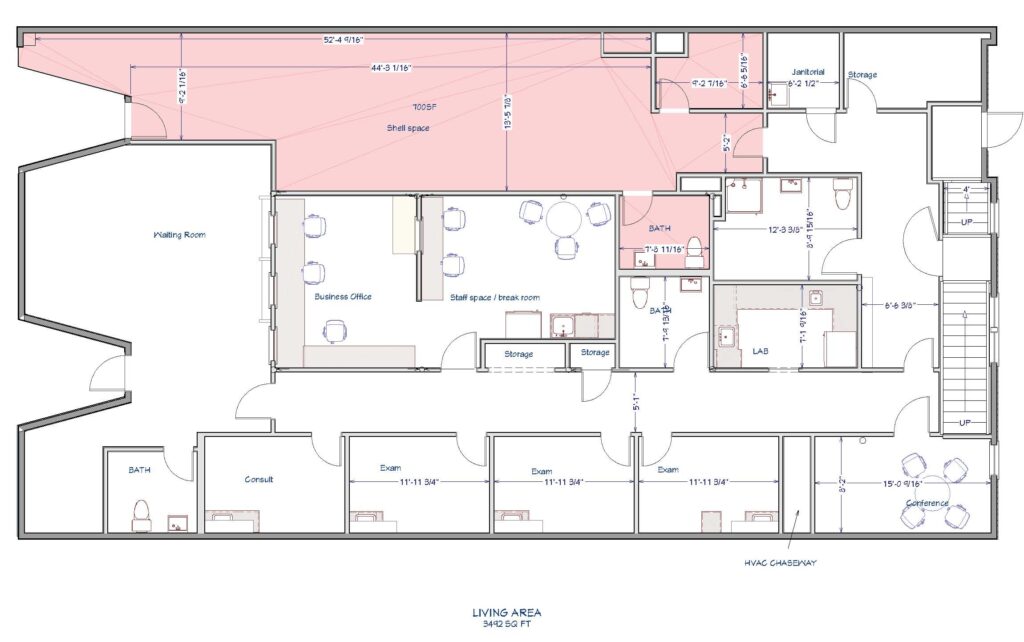 Caplan's Commercial Shell-Space Floor Plan